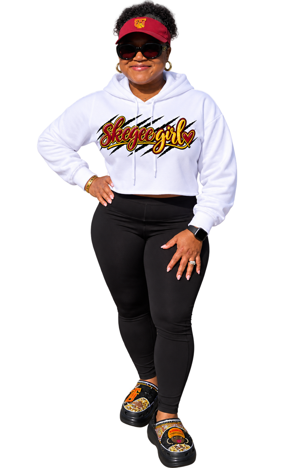 Skegee Girl Crop Top Hoodie