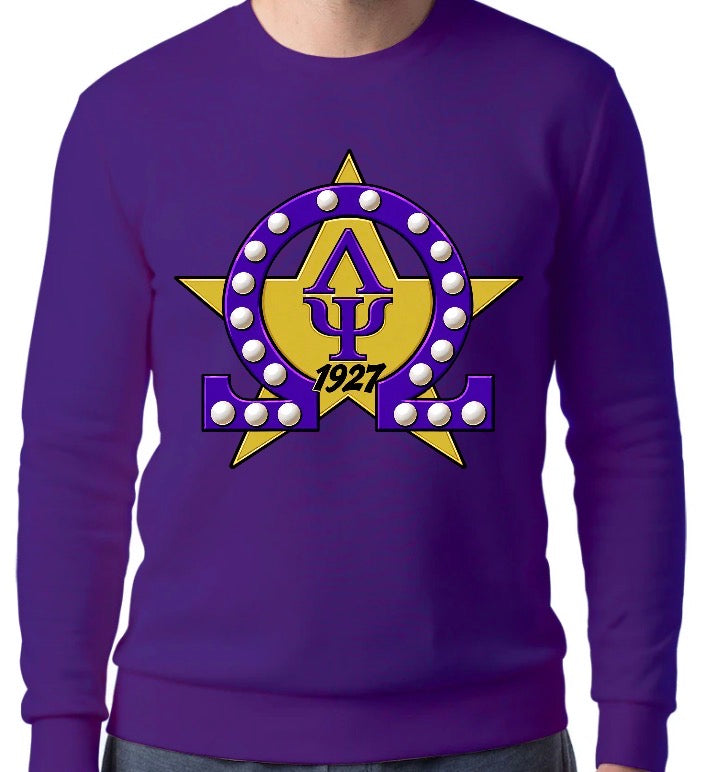 Traditional Lambda Psi  Sweatshirt with Line Name